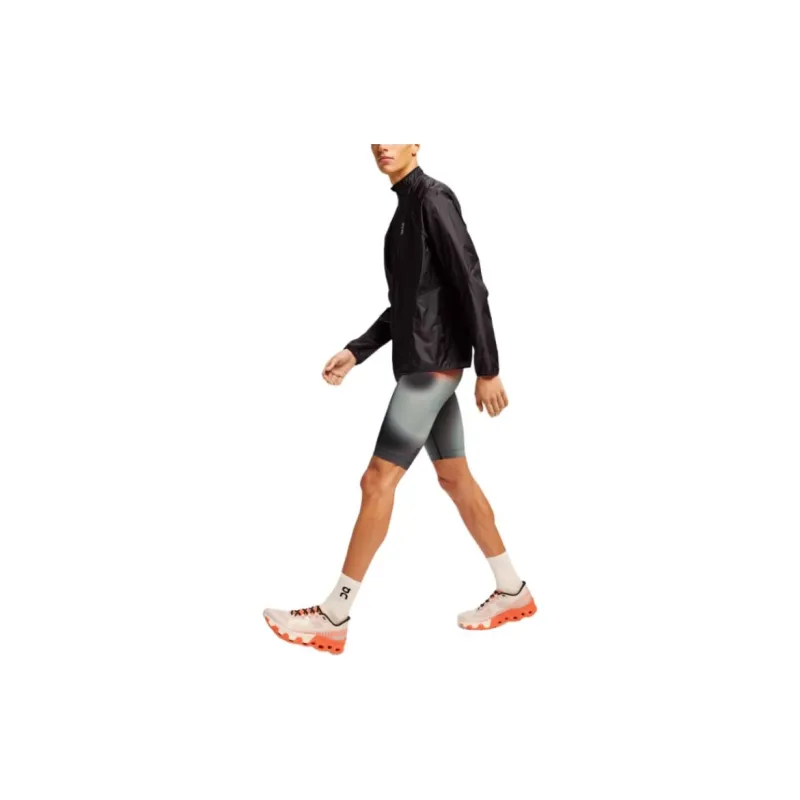 On Race Tights Half Sports Shorts Men's Black Contour-2