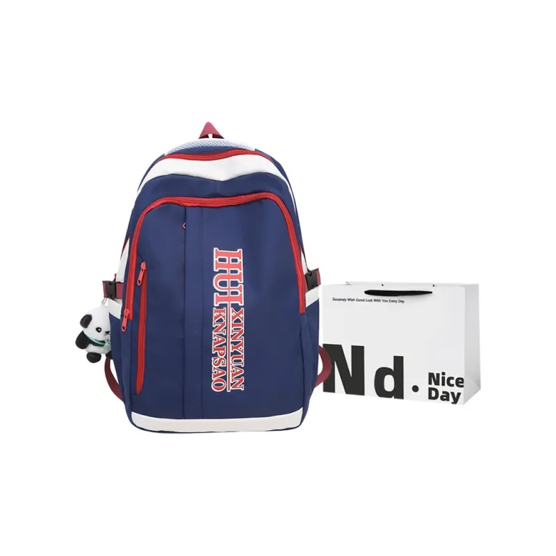 SWIMADE Nylon Backpack Regular Unisex Black/Yellow/Blue/Green/Red-7