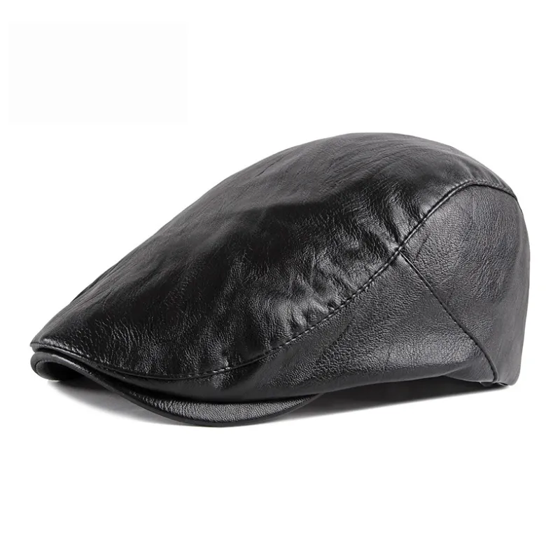TUCANO Pu Faux Leather Berets Unisex-1
