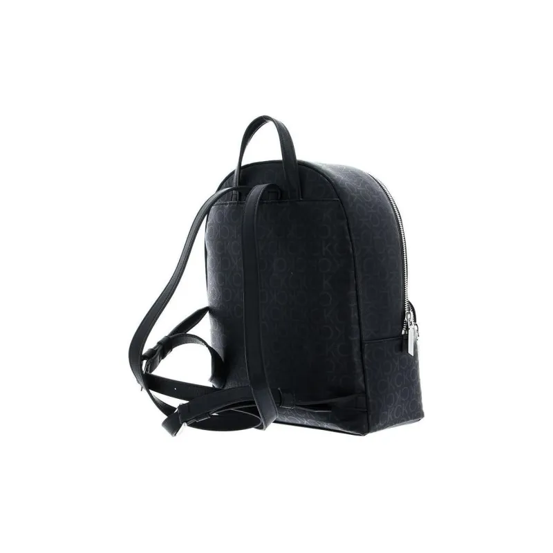 CALVIN KLEIN Leather Backpack Women's Black-2