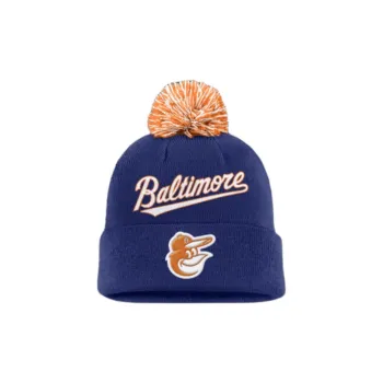 Nike Baltimore Orioles Peak Men's Nike Mlb Cuffed Pom Beanie