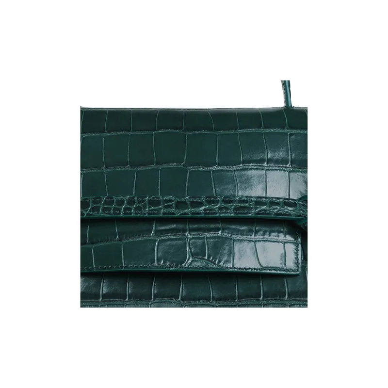 CELINE Belt Cow Leather Shoulder Bag Crossbody Bag Handbag Micro Women's Amazon Green-4
