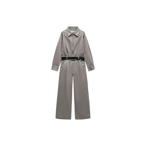 ZARA ZW Series Jumpsuits Women's Gray