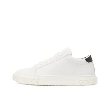 Giuseppe Zanotti/GZ Ecoblabber Low-Top Stylish Skateboarding Shoes Women's White Black