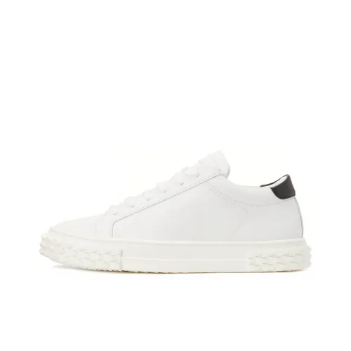 Giuseppe Zanotti/GZ Ecoblabber Low Top Stylish Skateboarding Shoes Women's White Black