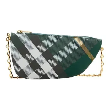 Burberry Polyester With Cotton Shoulder Bag, Crossbody Bag Women's Gray Green