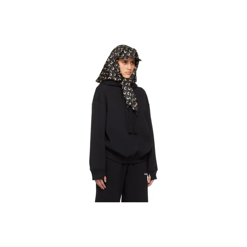 Marine Serre Crescent Moon embroidery Hoodie-3