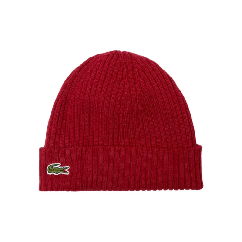 LACOSTE Logo patch Wool Beanie-0