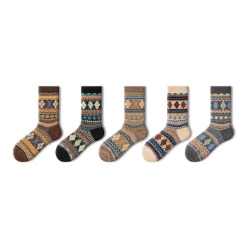 Primeet Mid Calf Socks Men's 5 Pack