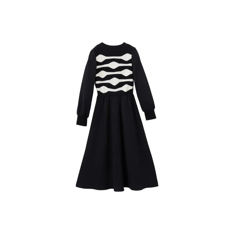 XIANGYING Long Sleeved Dresses Women's-1