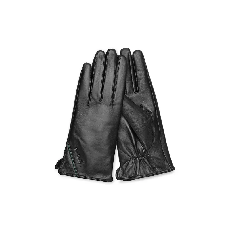 PIERRE CARDIN Sheepskin Winter Thickened And Fleece Lined Gloves Women's-0
