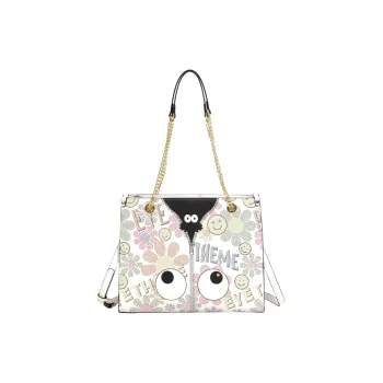 EYE THEME PU Shoulder Bag Tote Tubas Women's Multicolor