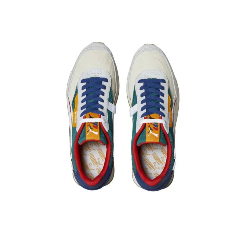 PUMA Future Rider Anti Slip Wear Resistant Low Top Casual Shoes Men's Beige Blue-1