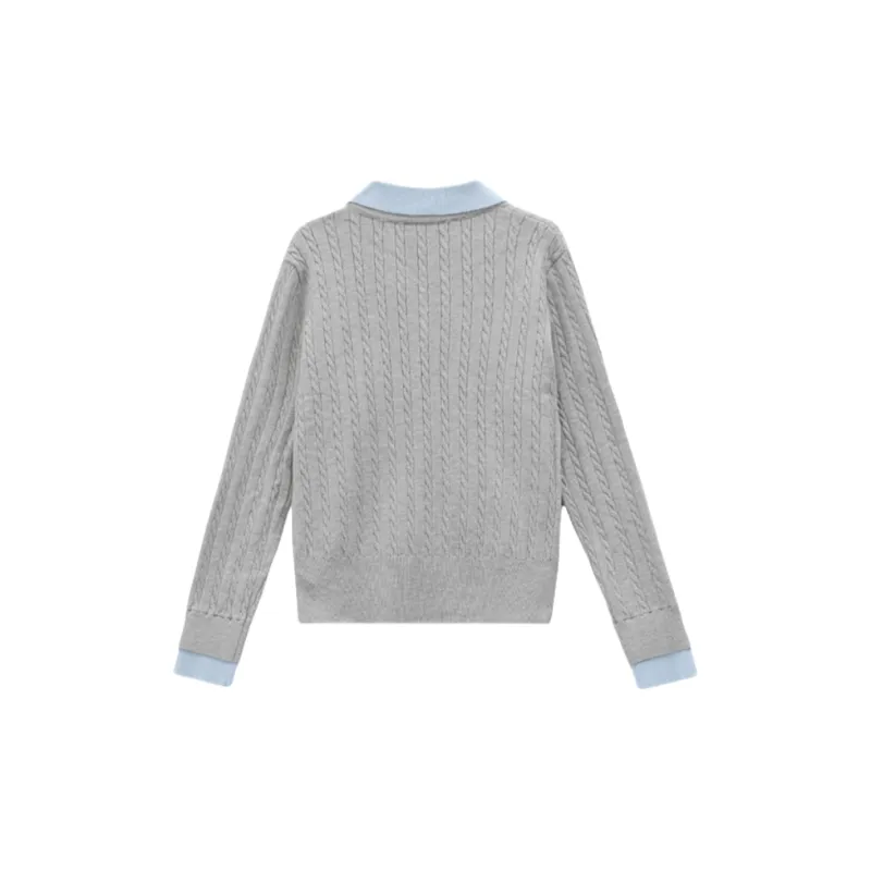 Princess Berdele Knitwear Women's Gray Blue-1