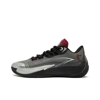 QIAODAN Poisonous Fangs 3.0 Basketball Shoes Men Low Top Black Silver