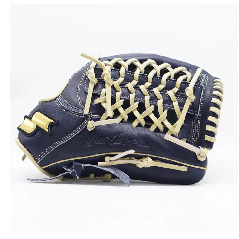 SSK Baseball Gloves Catcher's Glove Top Grain Cow Leather Navy Blue-5
