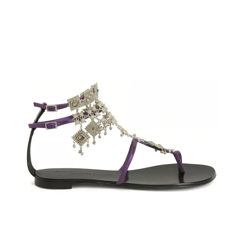 Giuseppe Zanotti Amira Embellished Suede Sandals Women's-1