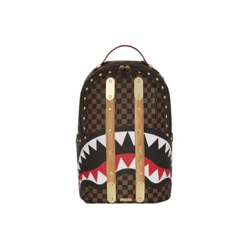 SPRAYGROUND Artificial Leather Backpack Unisex Dark Brown