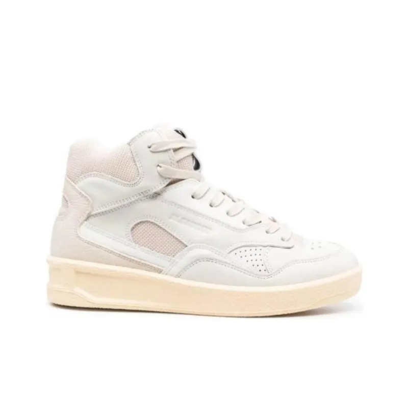 JIL SANDER Basket Mid Leather Sneakers-1