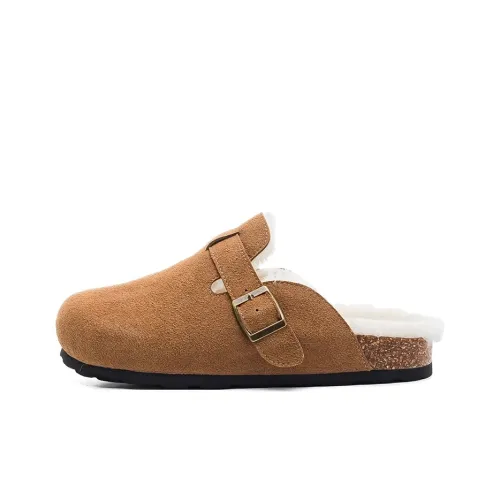 Warrior Slip Resistant Abrasion Resistant Wrap toe Slippers Women's Brown