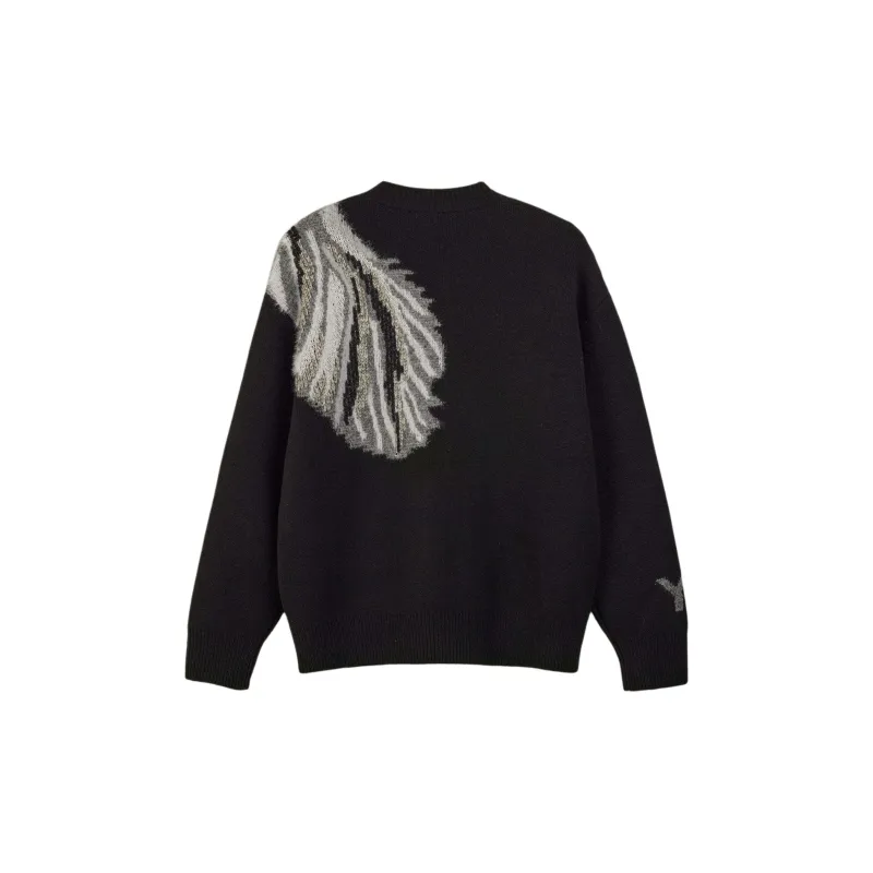 Y 3 Graphic Knitted Crewneck Jumper-1