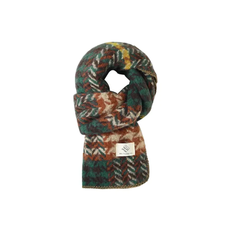 CARTELO Faux Cashmere Knit Scarves Unisex-6