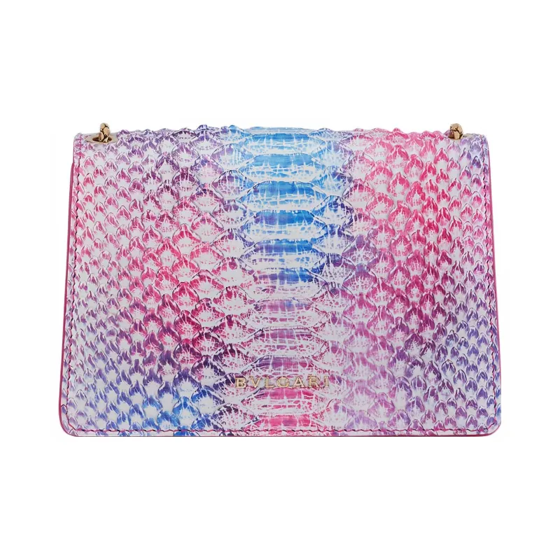 BVLGARI Serpenti Forever Python Skin Crossbody Bag, Shoulder Bag Mini Women's Multicolor-2