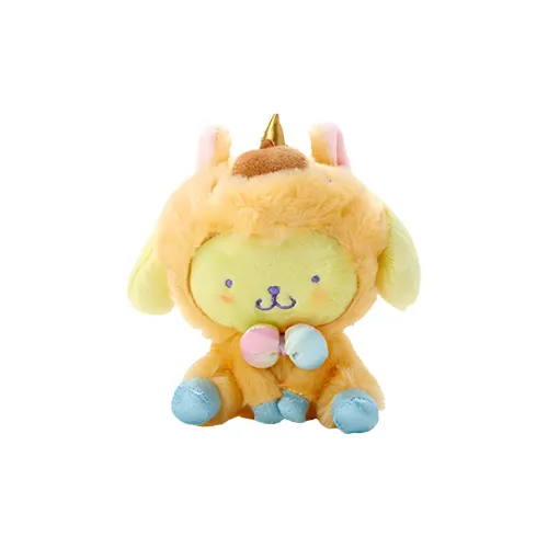 Sanrio Unicorn Party Collection Sitting Posture Pompompurin Dolls Plush Doll 14cm Height