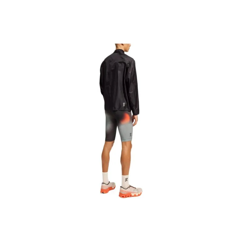 On Race Tights Half Sports Shorts Men's Black Contour-1