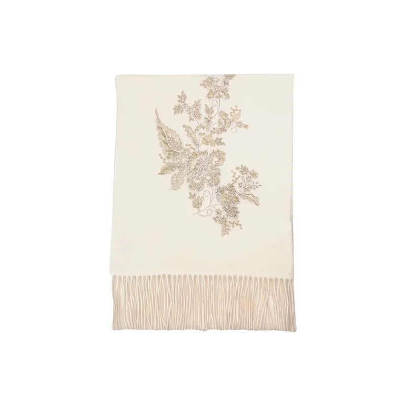 Hang Silk Road Sheep Wool Knit Scarves Women's-4