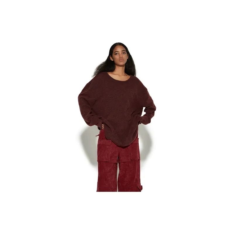 VANN VALRENCÉ Sweater Unisex Dark Red-2