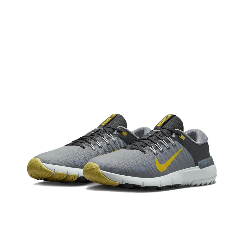 Nike Free Golf Anti Slip Wear Resistant Low Top Golf Shoes Unisex Gray Black-2