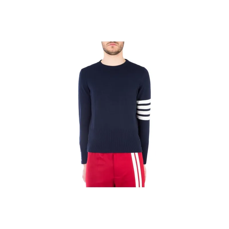 THOM BROWNE 4-Bar Knitted Jumper-3