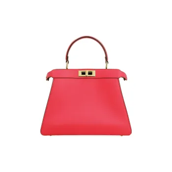 FENDI Peekaboo ISeeU Calfskin Shoulder Bag, Crossbody Bag, Handbag Medium Size Women's Pink