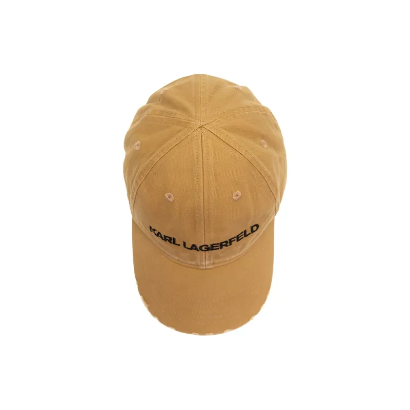KARL LAGERFELD Cotton Baseball Caps Unisex Yellow-6