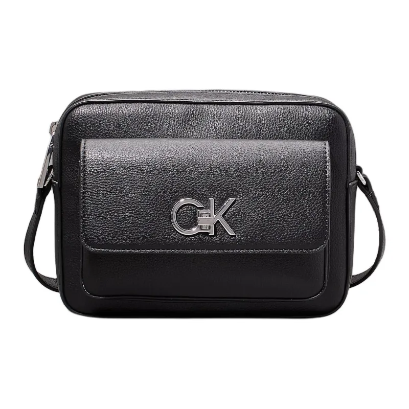 CALVIN KLEIN Polyurethane Shoulder Bag Crossbody Bag Women's Black-0