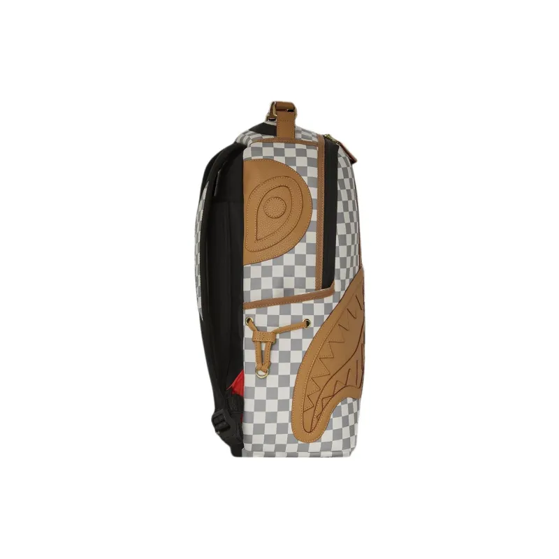 SPRAYGROUND Artificial Leather Backpack Unisex Latte Brown-3