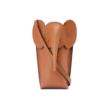 LOEWE Calfskin Shoulder Bag, Crossbody Bag Mini Women's Tan
