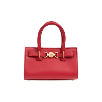 FANSIZHE Medusa '95 Leather Tote Bag, Shopping Bag, Shoulder Bag, Crossbody Bag, Handbag Regular Women's Red