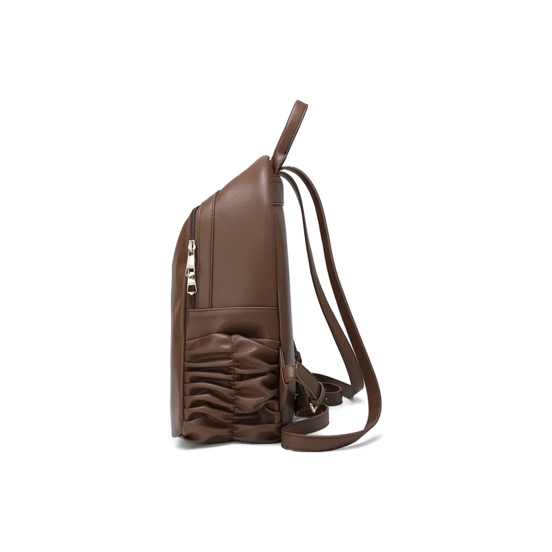 MEXICAN PU Backpack Regular Women's Black/Coffee-8