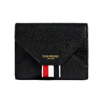 THOM BROWNE Stripe Detailed Envelope Card Case