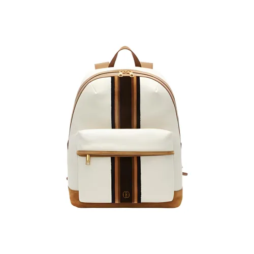BALLY Cow Leather Backpack Large Size Men's Nude