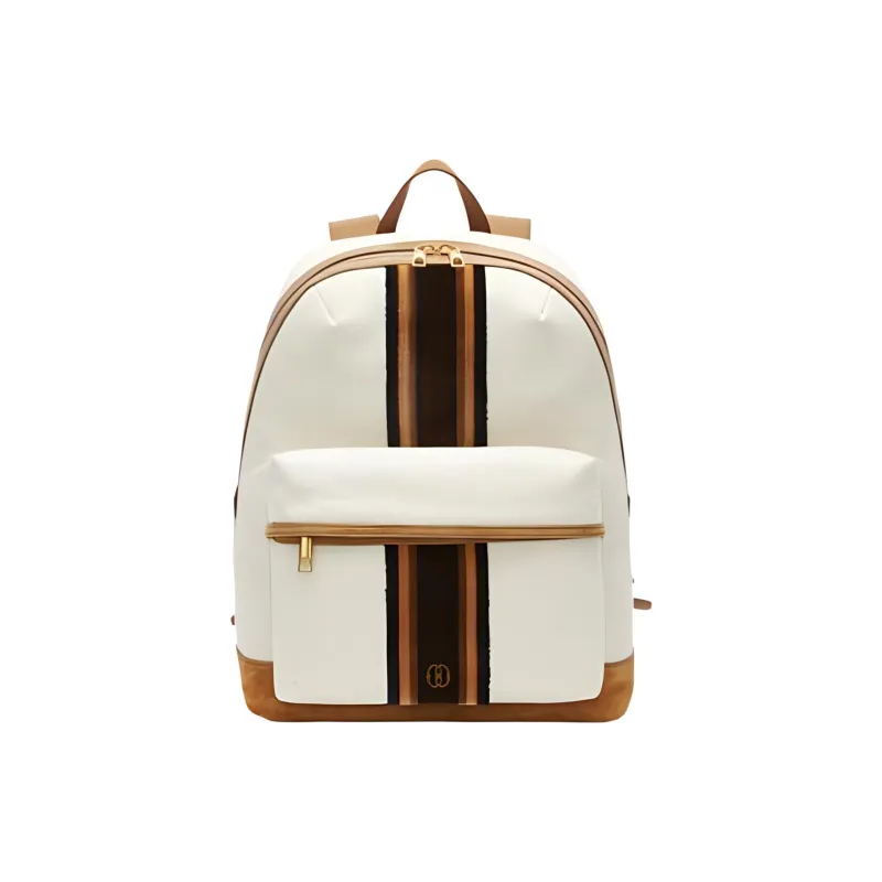 BALLY Cow Leather Backpack Large Size Men's Nude-0