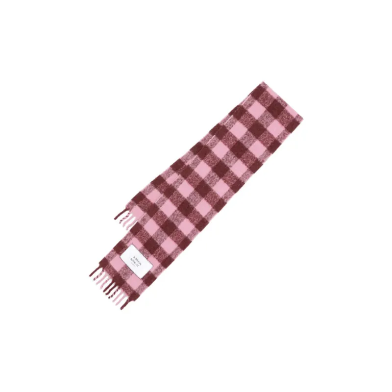 Maison Kitsune Check Brushed Scarf-1