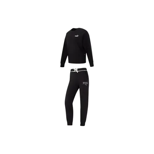 PUMA Sweatshirt Set Women's Black