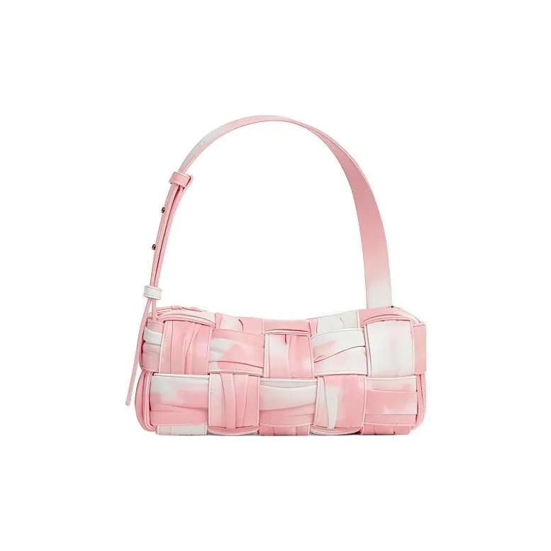 Bottega Veneta CASSETTE Pleated Sheepskin Handbag, Shoulder Bag Trumpets Women's-0