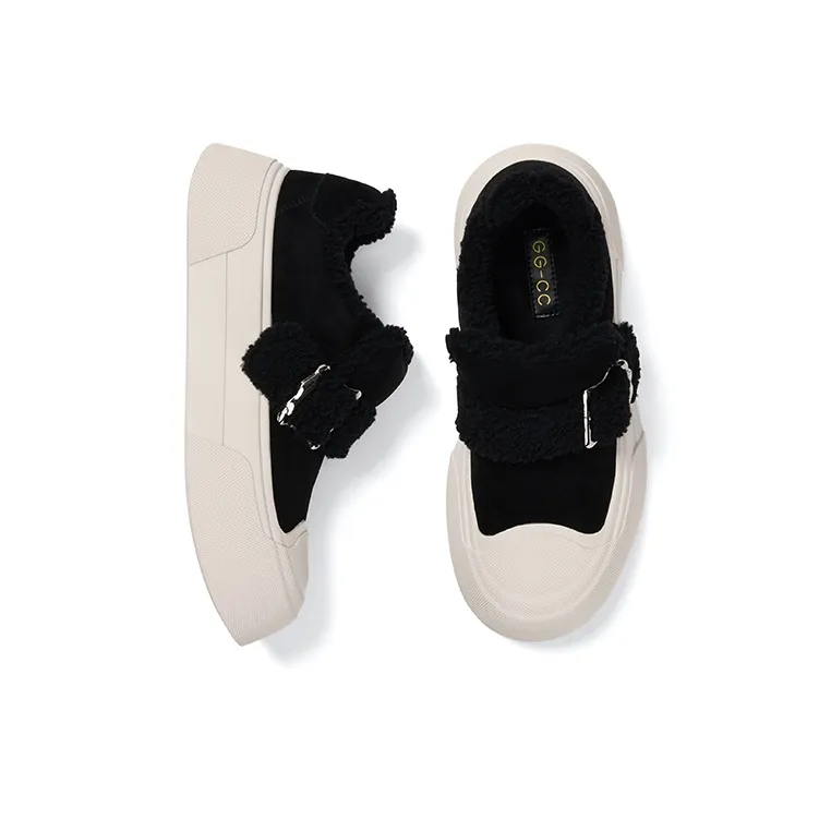 GG CC Skateboard Shoes Women's Low Top Black/Khaki-1