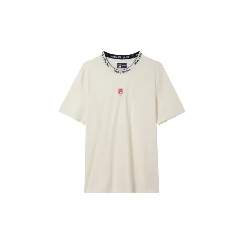 FILA T-Shirts Men Water Milk White