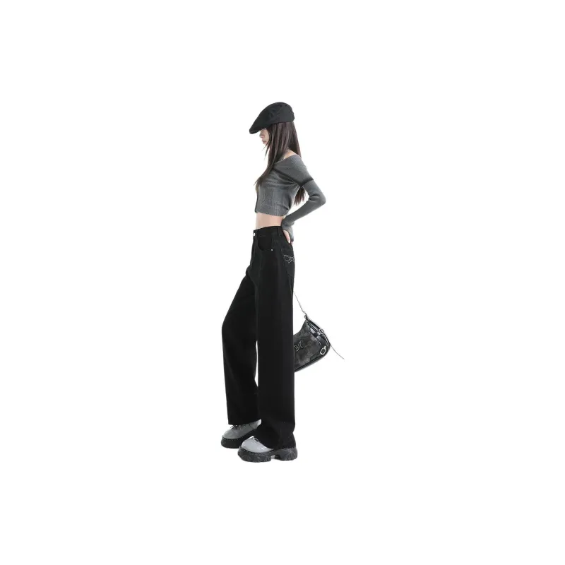 Concubine Zhu Jeans Women's Black-3