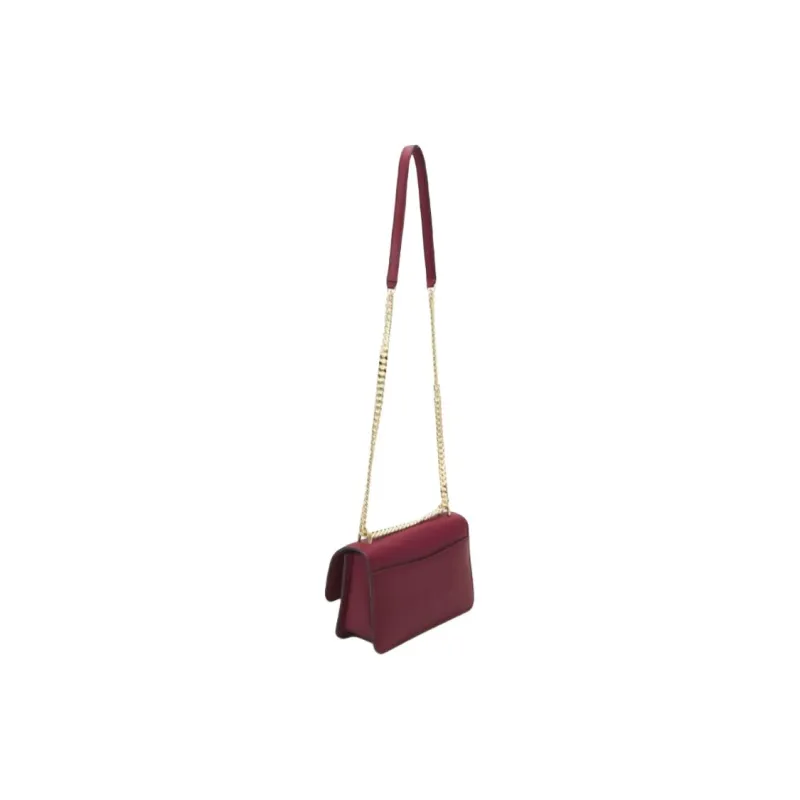 MICHAEL KORS Leather Crossbody Bag Shoulder Bag Large Size Women's Deep Red-1
